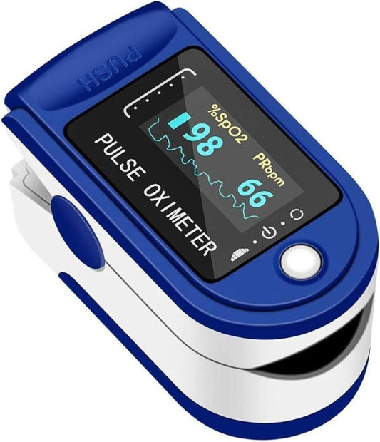 Decdeal Oled Display Fingertip Oximeter B-lood Oxygen Pulse Rate Monitor Portable Family Travel Oximeter